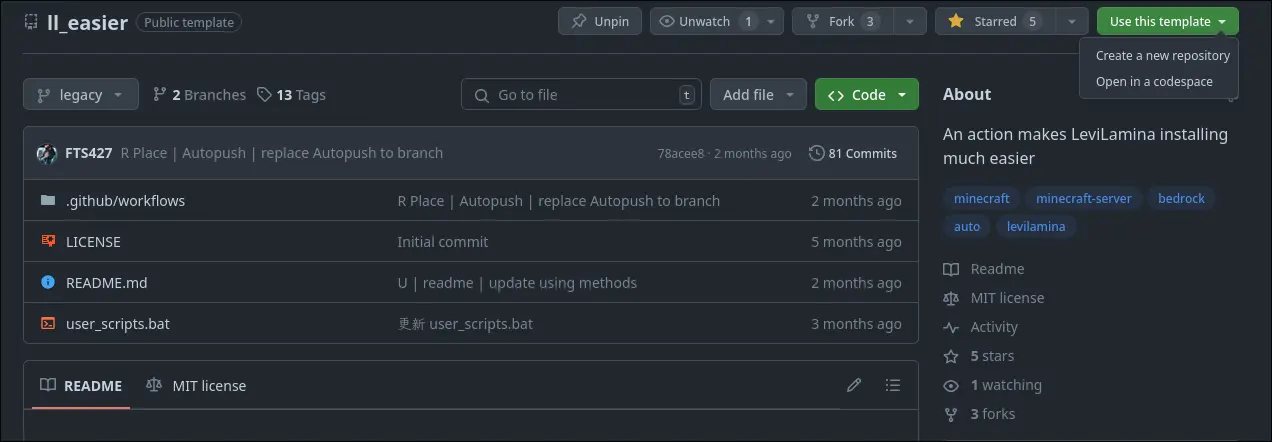 create from template